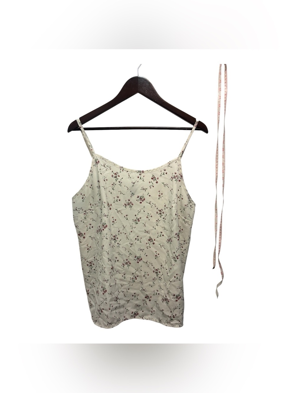 SHEIN Cream Floral Spaghetti-Strap Camisole